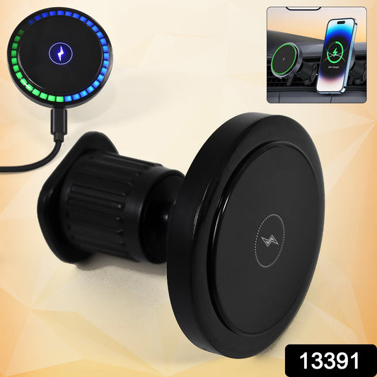 Magnetic Phone Mount Wireless Charger Music Reactive Lights (1 Set)
